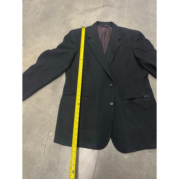 Brooks Brothers Men’s‎ 100% Camelhair Sports Coat Black Size 47 Chest XL Preppy - Picture 2 of 4
